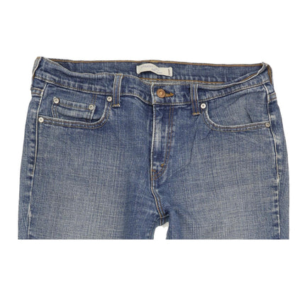 Levi's 505 Women Blue Straight Regular Stretch Jeans W32 L31