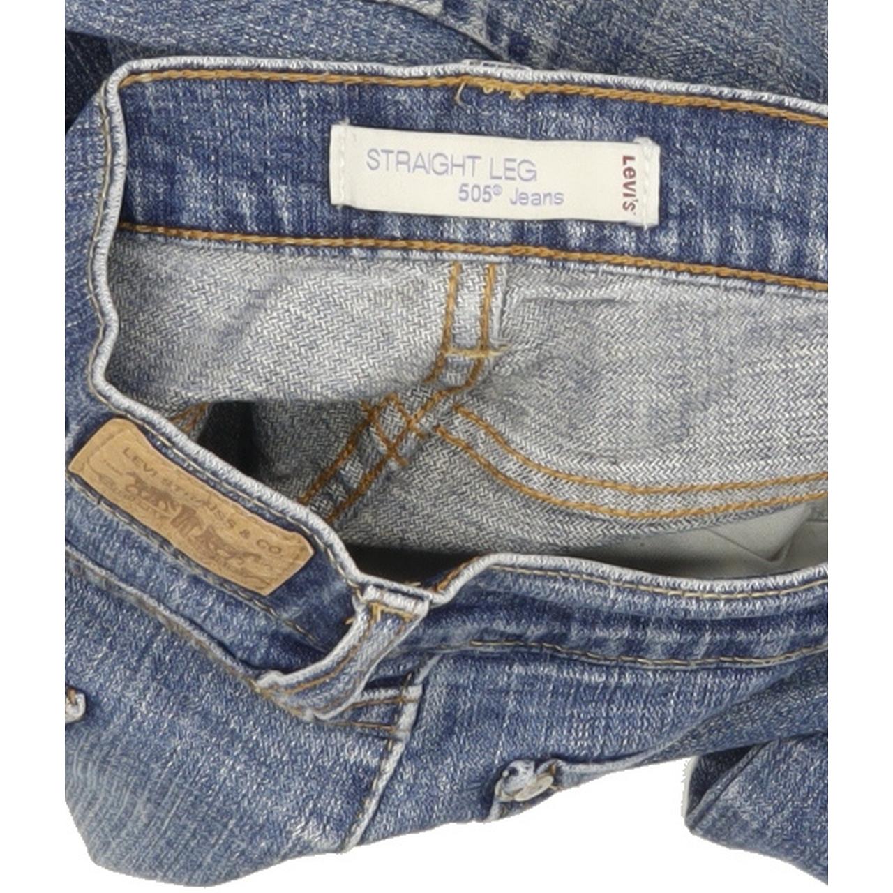 Levi's 505 Women Blue Straight Regular Stretch Jeans W32 L31