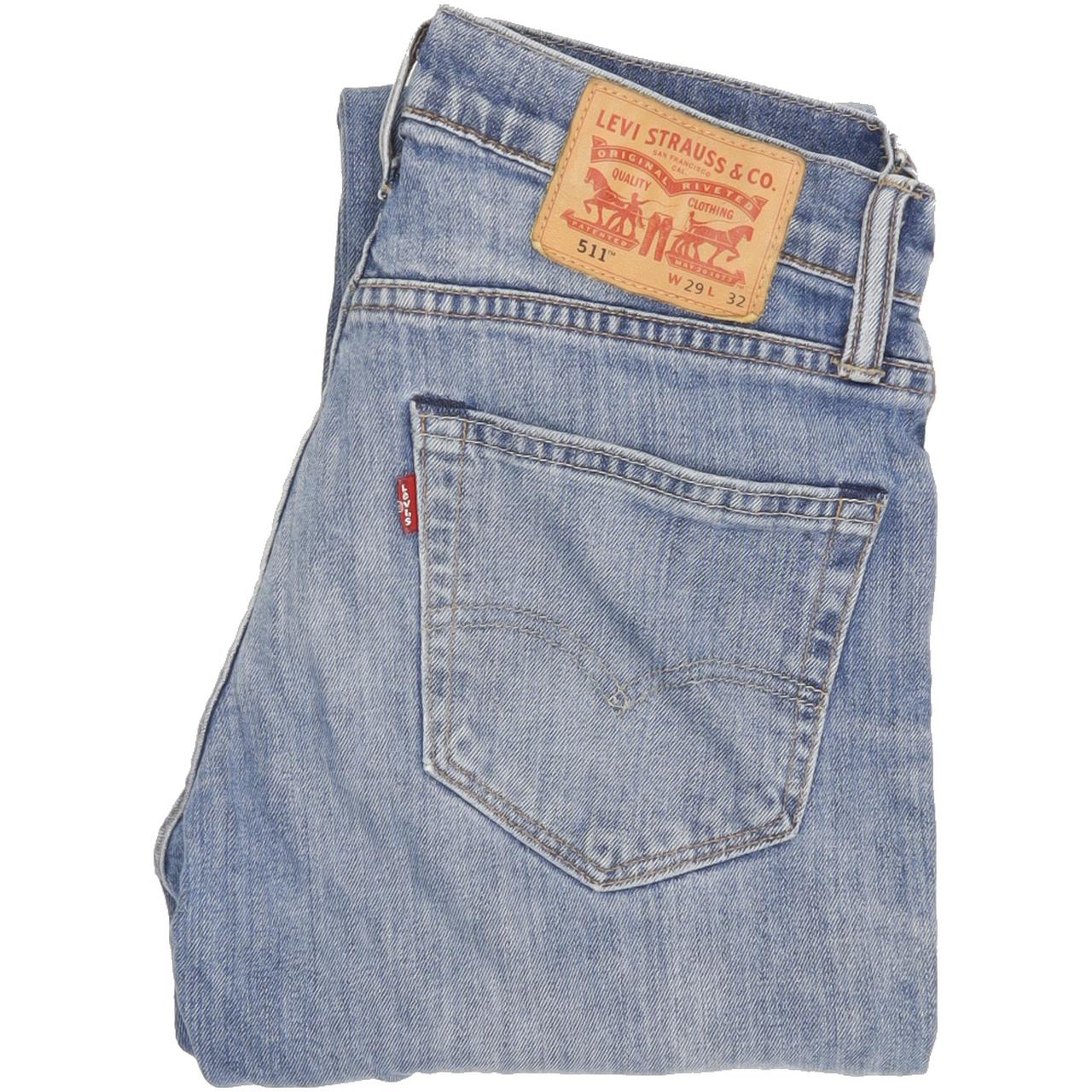 Levi's 511 Men Blue Straight Slim Stretch Jeans W29 L31