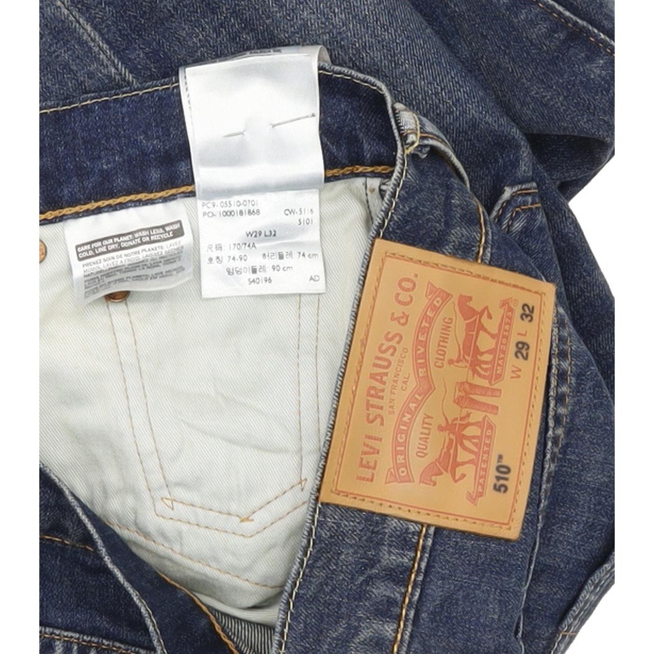 Levi's 510 Men Blue Skinny Slim Stretch Jeans W29 L31