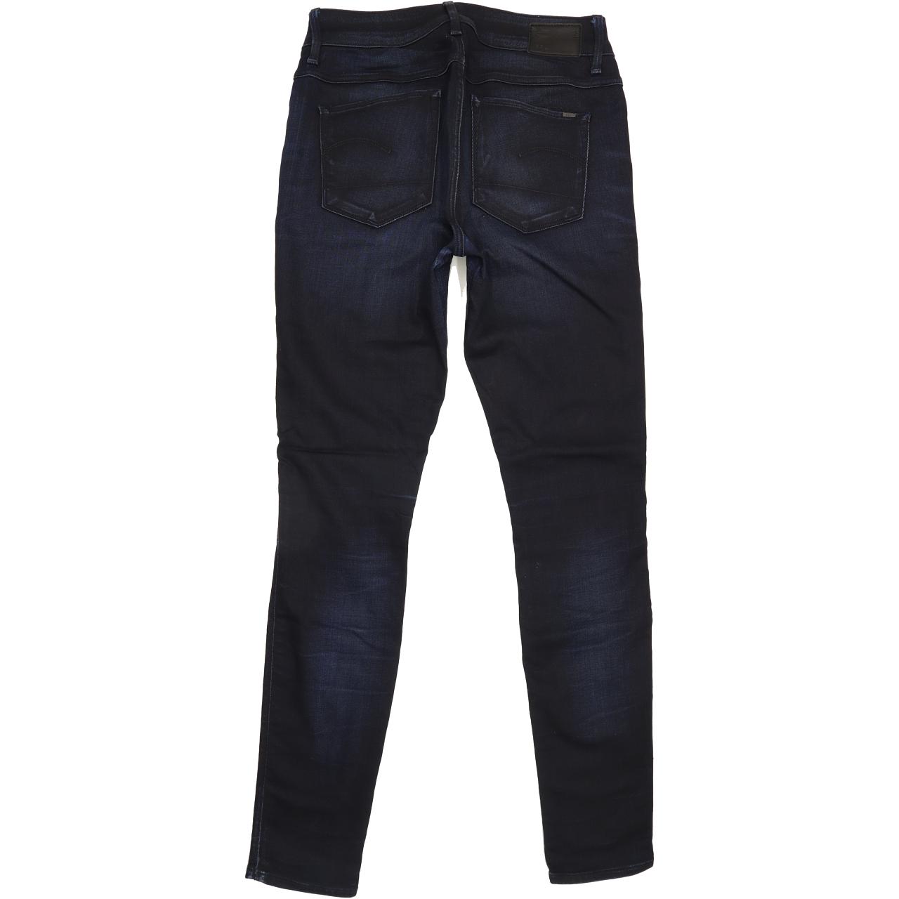 G-Star 3301 Contour High Women Blue Skinny Regular Stretch Jeans W28 L30