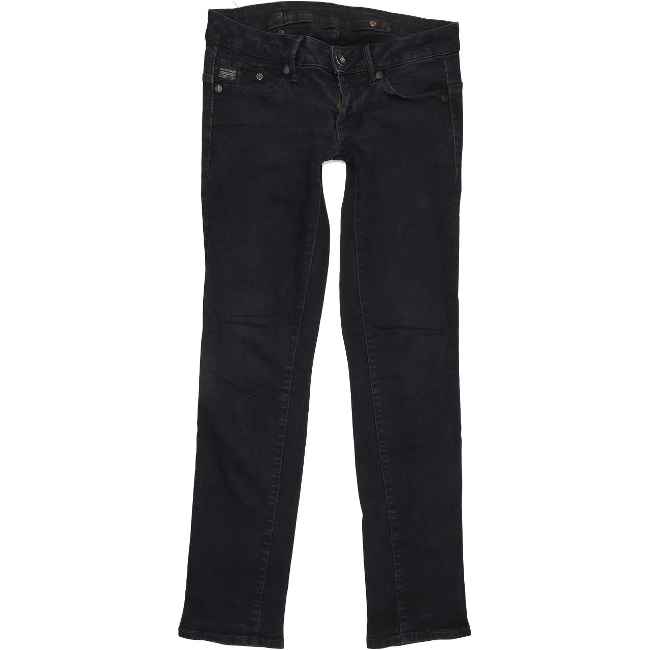 G-Star Midge Women Navy Straight Slim Stretch Jeans W28 L32