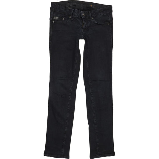 G-Star Midge Women Navy Straight Slim Stretch Jeans W28 L32