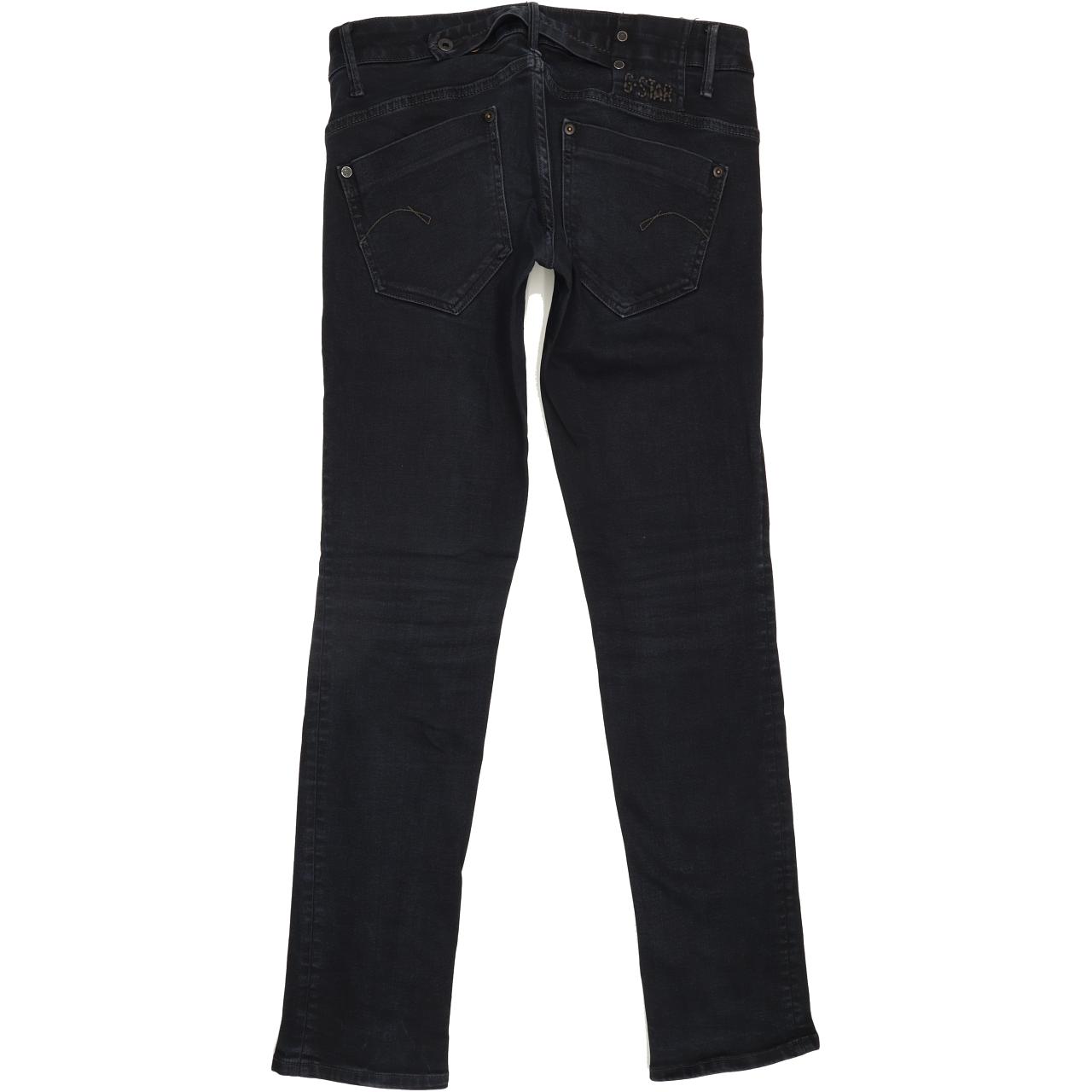 G-Star Midge Women Navy Straight Slim Stretch Jeans W28 L32
