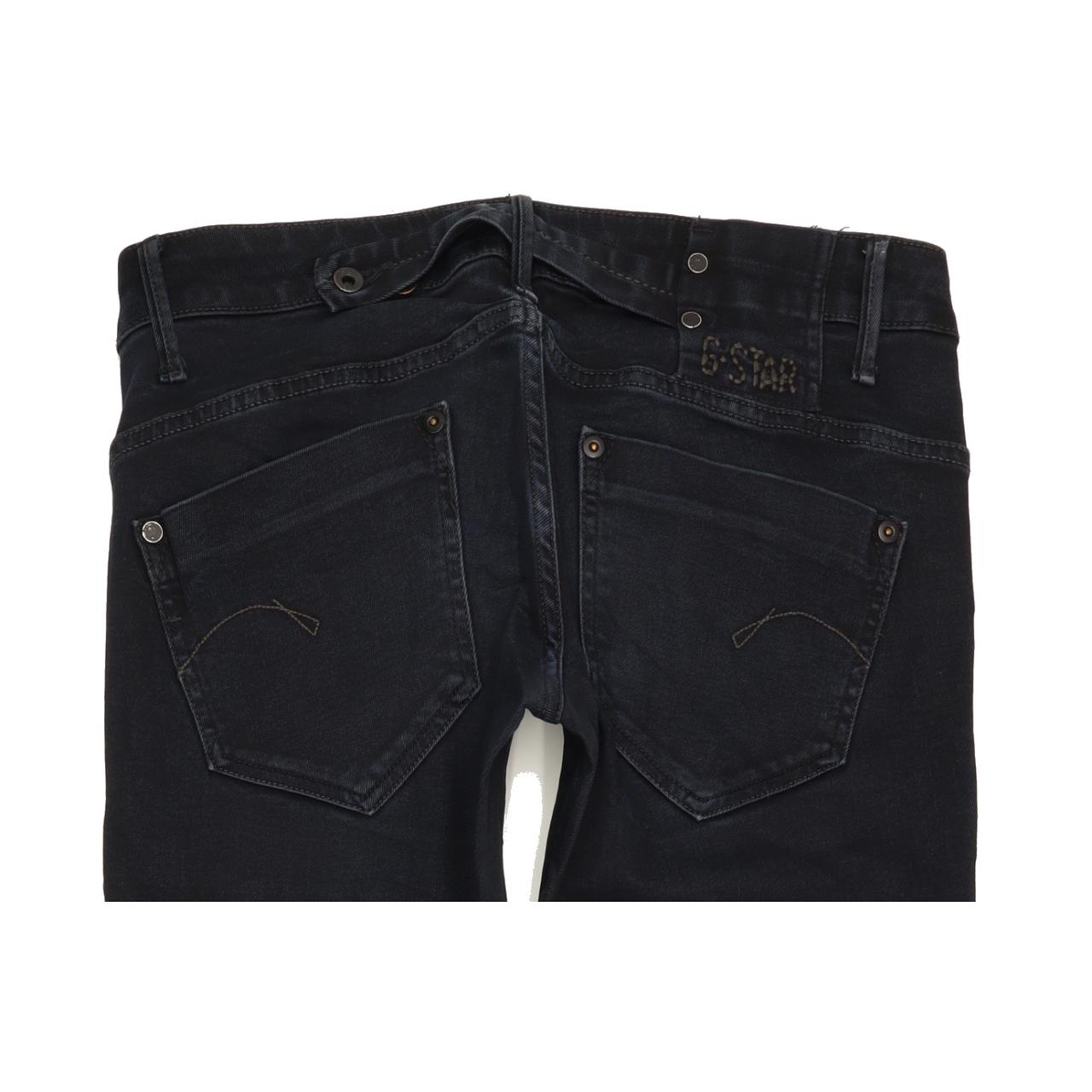 G-Star Midge Women Navy Straight Slim Stretch Jeans W28 L32
