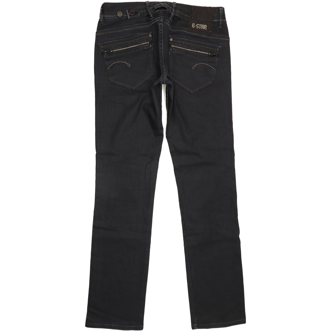 G-Star Corvet Women Navy Straight Slim Stretch Jeans W30 L33