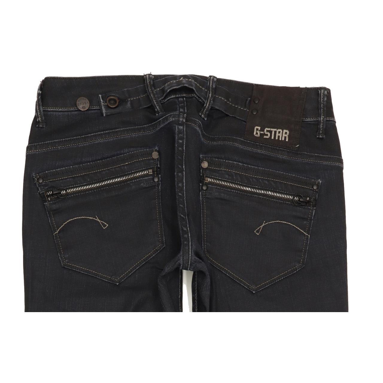 G-Star Corvet Women Navy Straight Slim Stretch Jeans W30 L33