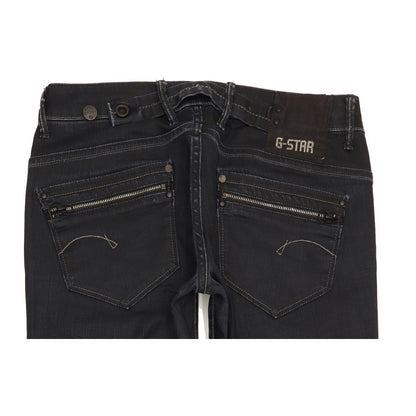 G-Star Corvet Women Navy Straight Slim Stretch Jeans W30 L33