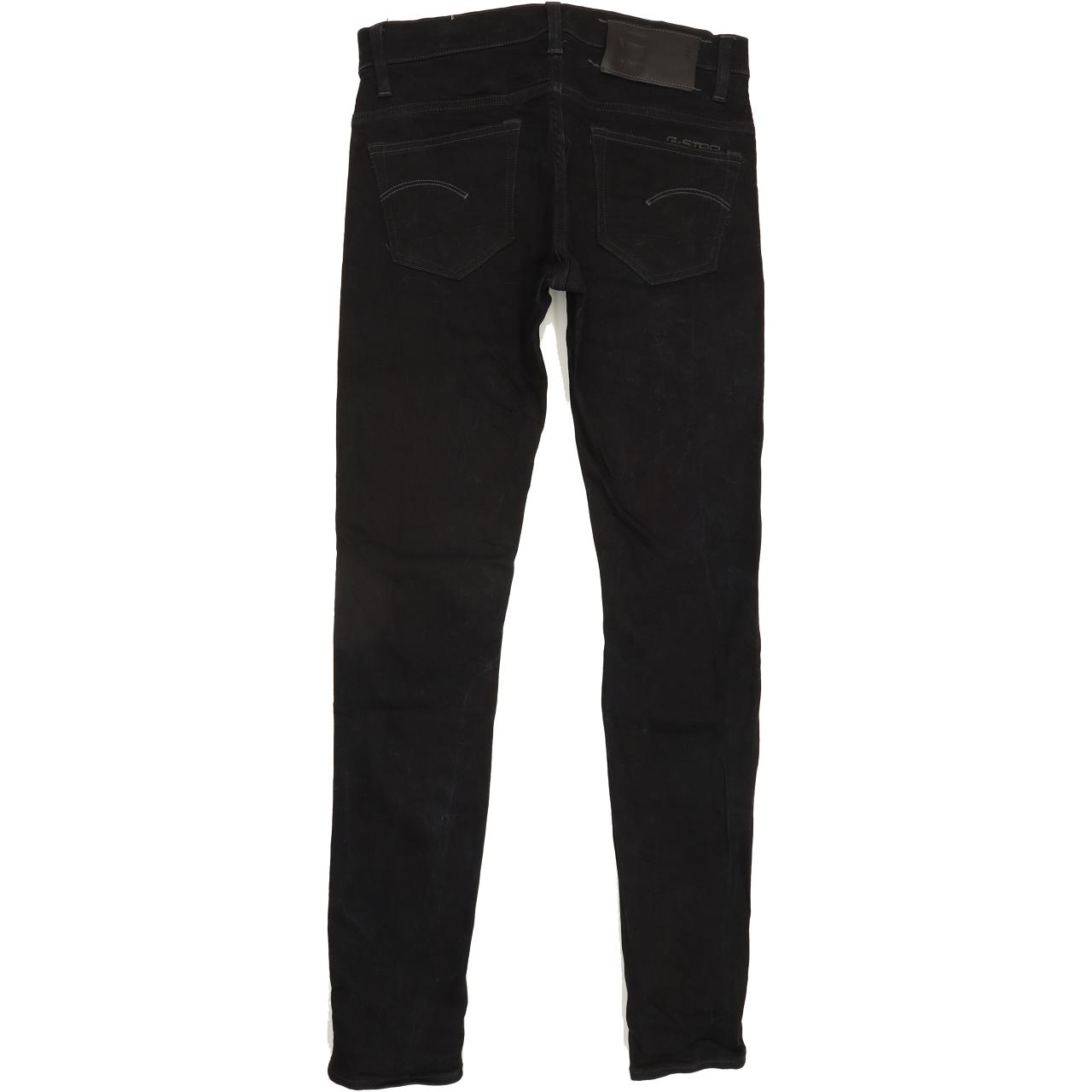 G-Star 3301 Men Black Skinny Slim Stretch Jeans W31 L33