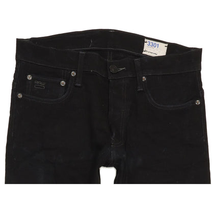 G-Star 3301 Men Black Skinny Slim Stretch Jeans W31 L33