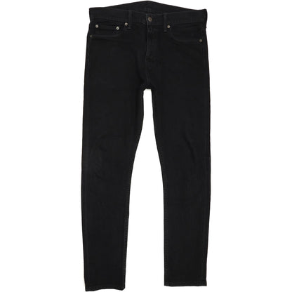 Levi's Men Black Straight Regular Stretch Jeans W32 L31