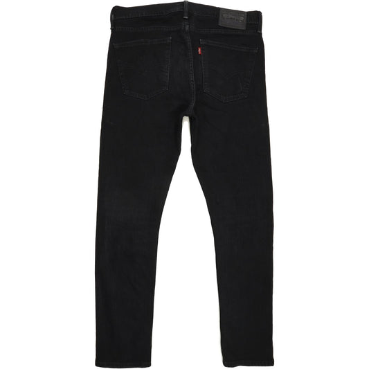 Levi's Men Black Straight Regular Stretch Jeans W32 L31