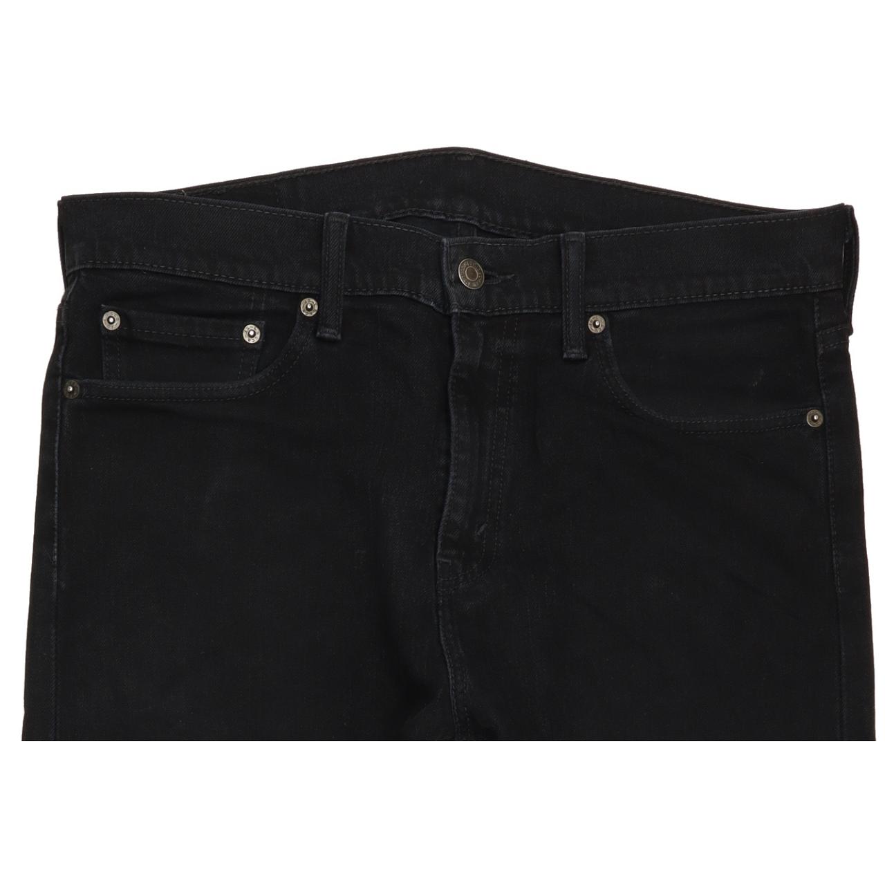 Levi's Men Black Straight Regular Stretch Jeans W32 L31