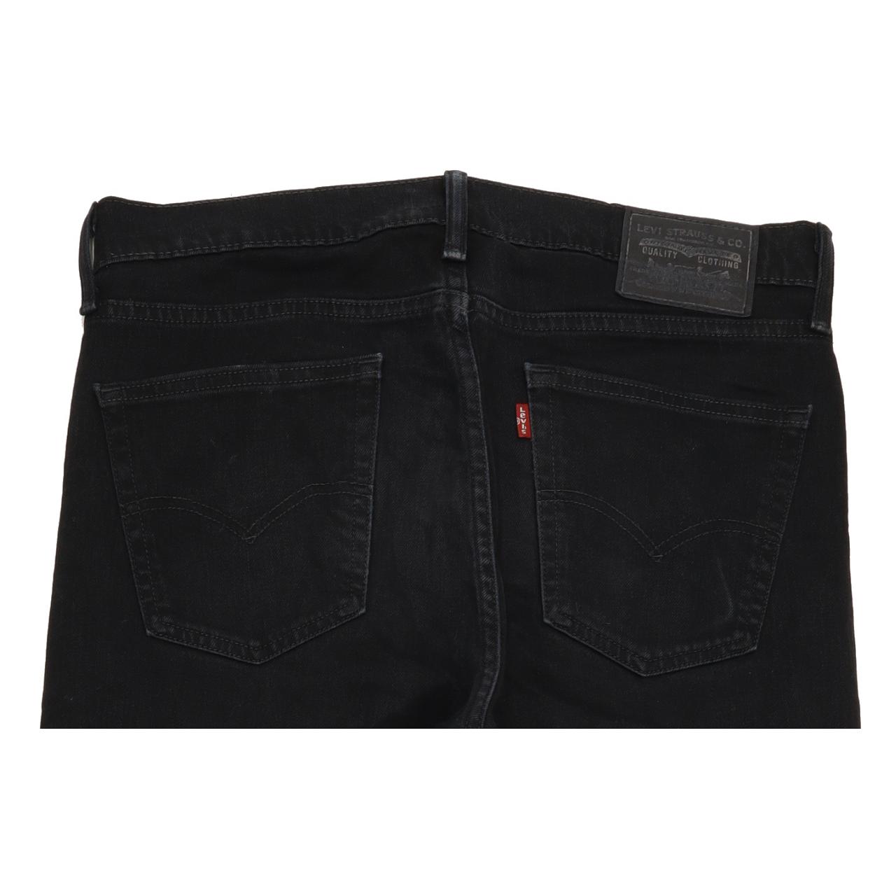 Levi's Men Black Straight Regular Stretch Jeans W32 L31