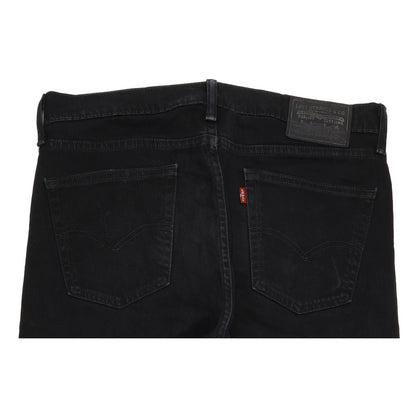 Levi's Men Black Straight Regular Stretch Jeans W32 L31