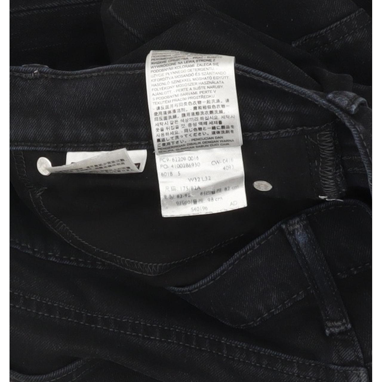 Levi's Men Black Straight Regular Stretch Jeans W32 L31