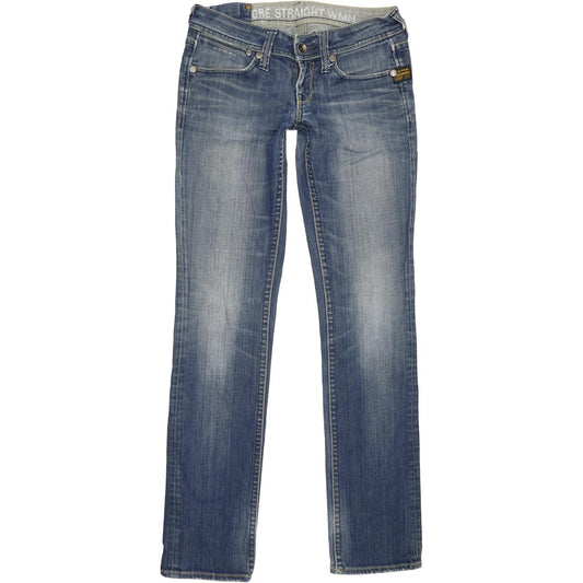 G-Star Core Women Blue Straight Slim Stretch Jeans W27 L33