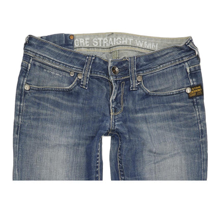 G-Star Core Women Blue Straight Slim Stretch Jeans W27 L33