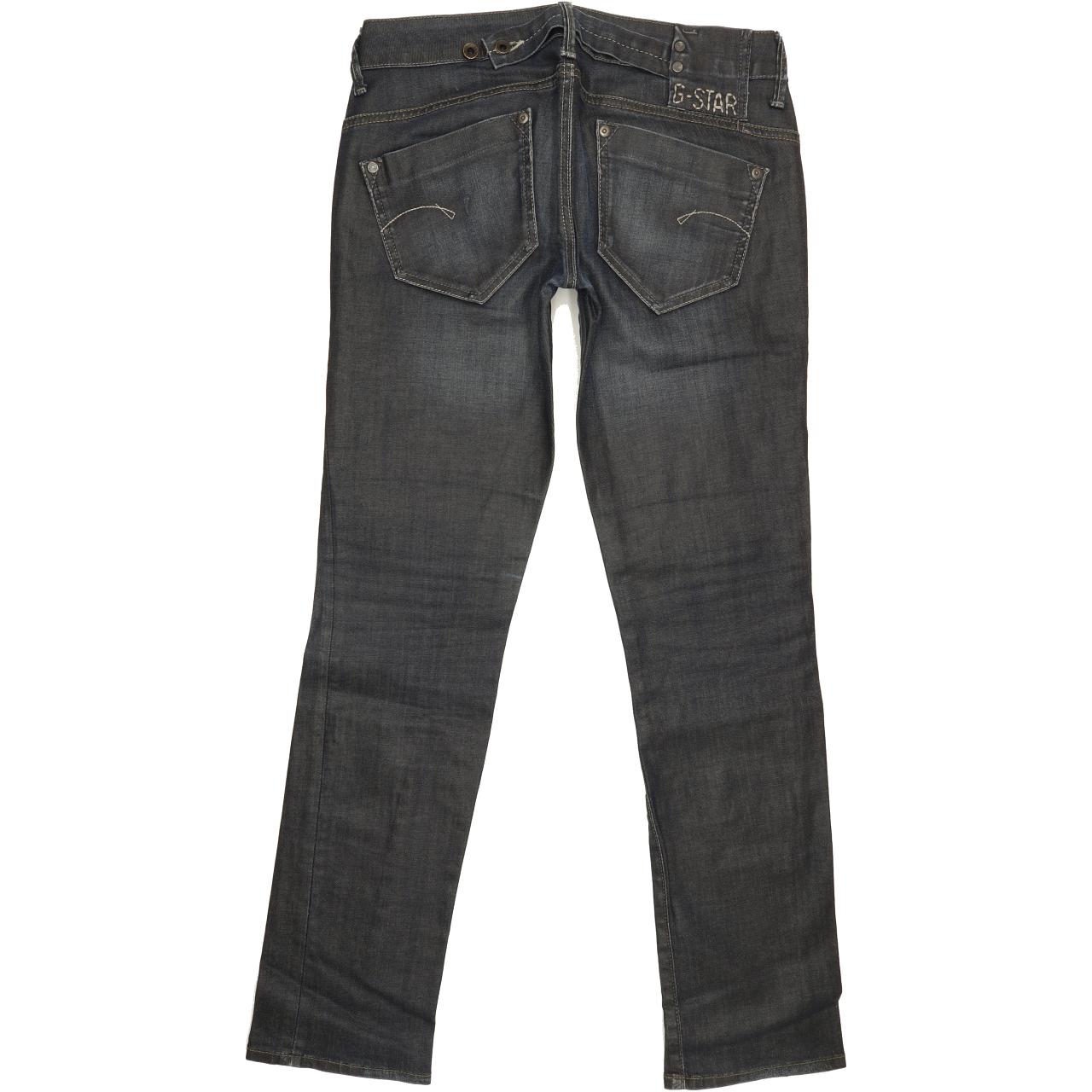 G-Star Midge Women Blue Straight Slim Stretch Jeans W28 L31