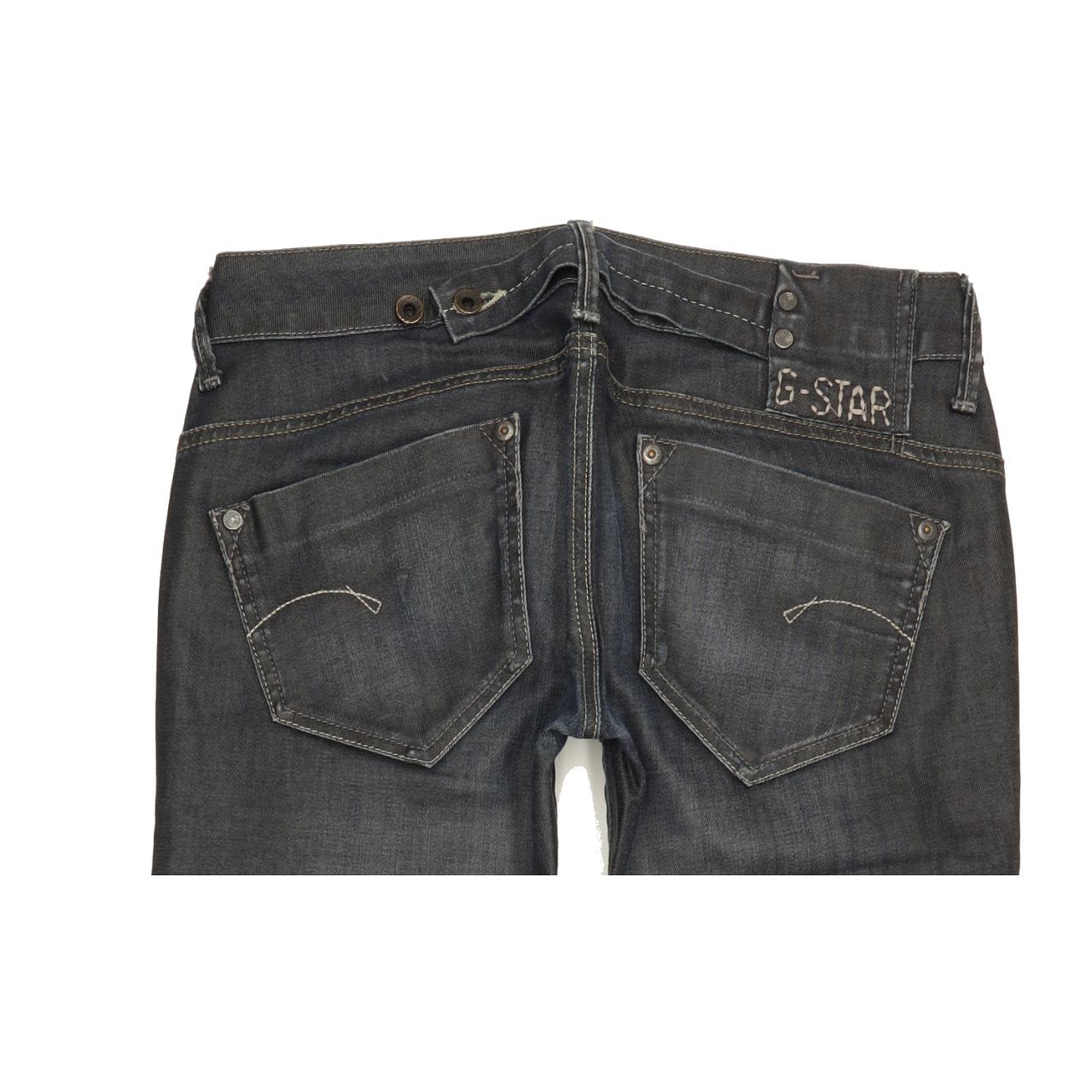 G-Star Midge Women Blue Straight Slim Stretch Jeans W28 L31