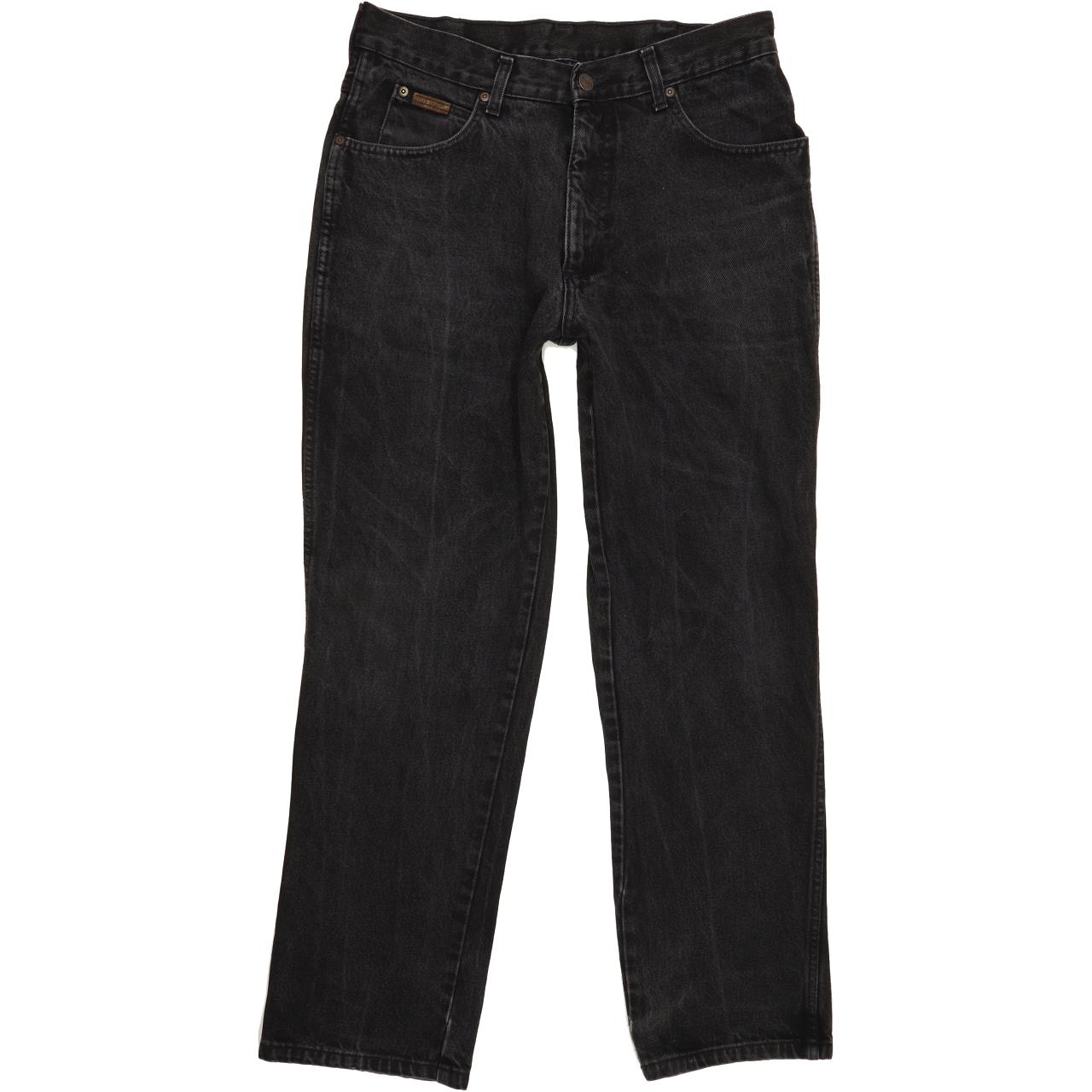 Wrangler Idaho Men Black Straight Regular Jeans W33 L31