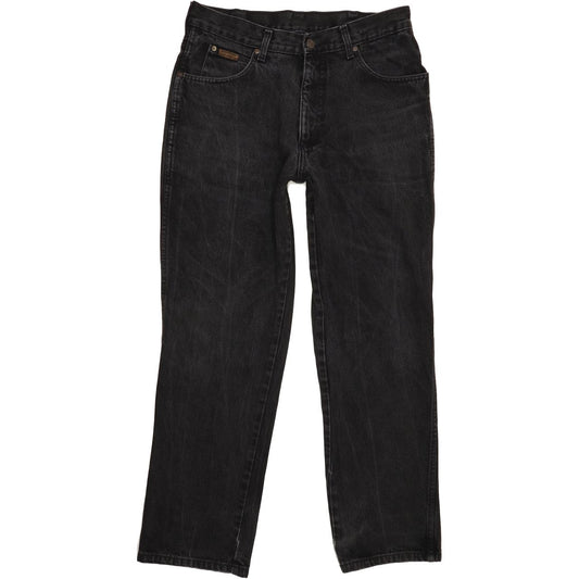 Wrangler Idaho Men Black Straight Regular Jeans W33 L31