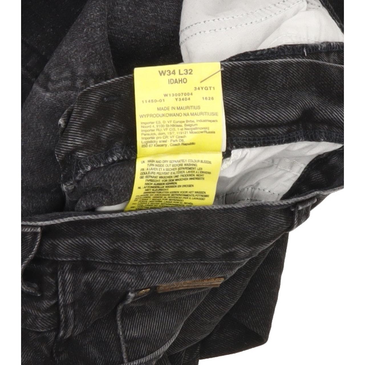 Wrangler Idaho Men Black Straight Regular Jeans W33 L31