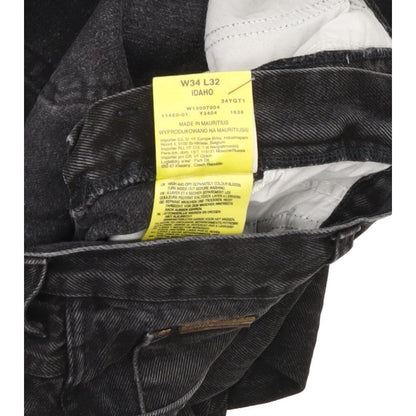Wrangler Idaho Men Black Straight Regular Jeans W33 L31