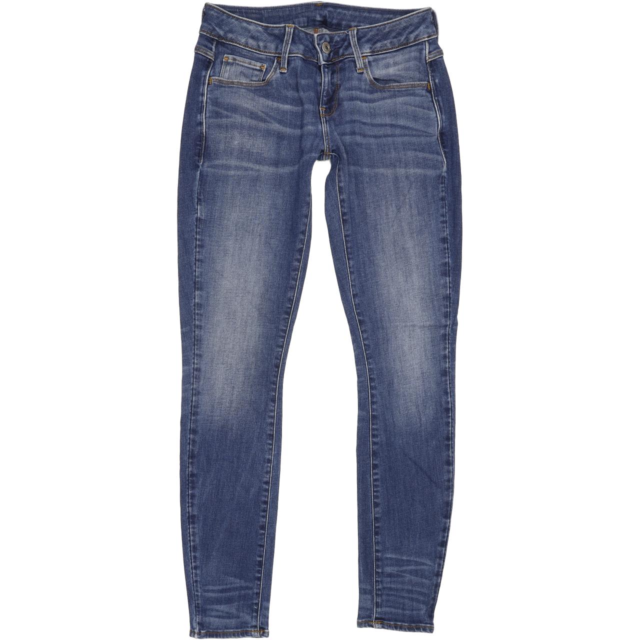 G-Star 3301 Deconst Women Blue Skinny Slim Stretch Jeans W27 L29