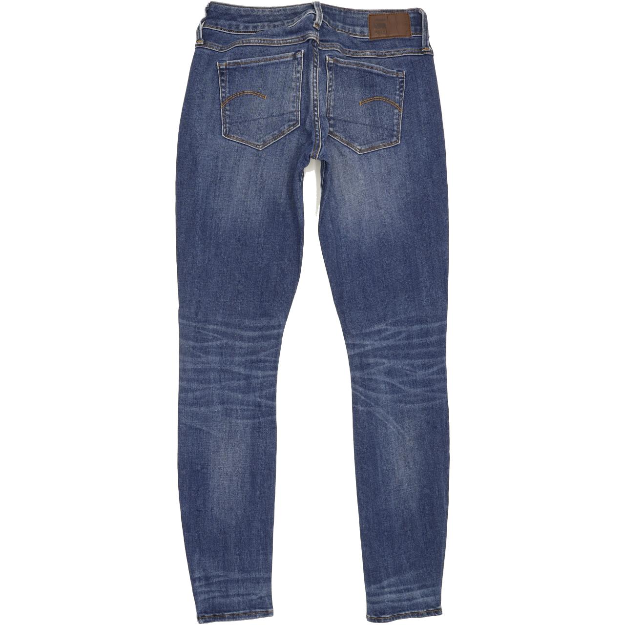 G-Star 3301 Deconst Women Blue Skinny Slim Stretch Jeans W27 L29