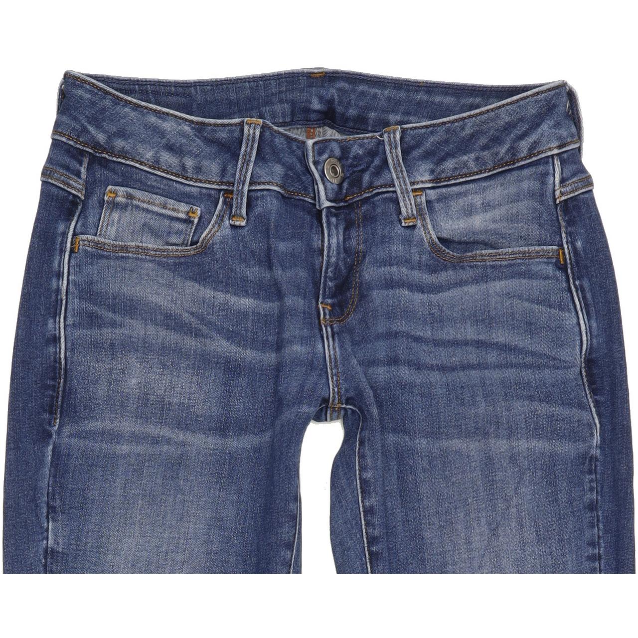 G-Star 3301 Deconst Women Blue Skinny Slim Stretch Jeans W27 L29