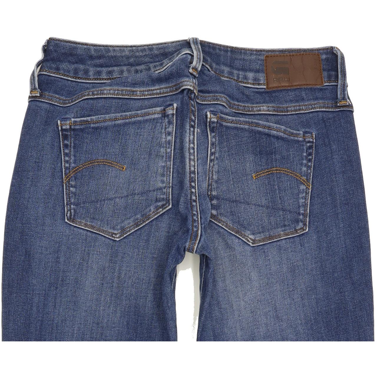 G-Star 3301 Deconst Women Blue Skinny Slim Stretch Jeans W27 L29