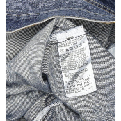 Levi's 752 Men Blue Straight Regular Jeans W34 L30