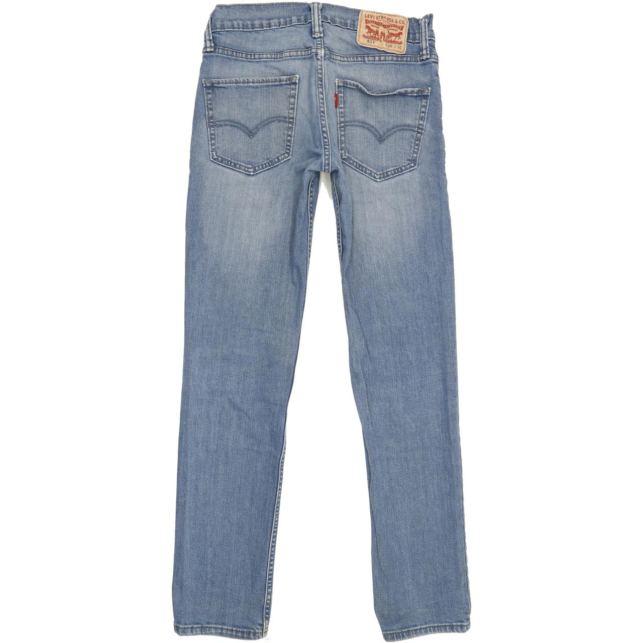 Levi's 511 Men Blue Straight Slim Stretch Jeans W28 L29