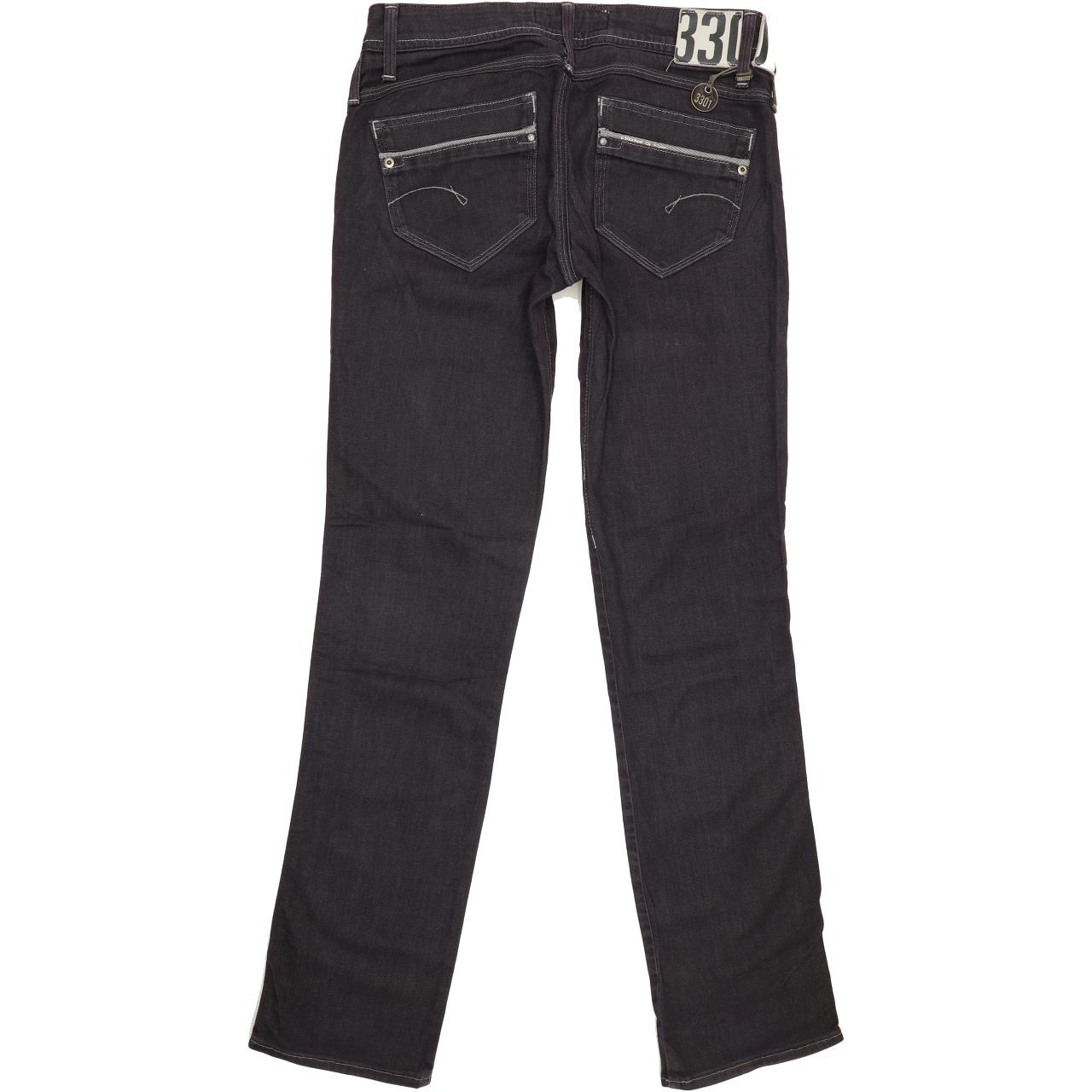 G-Star Saville Women Blue Straight Slim Stretch Jeans W29 L32