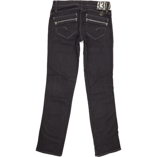 G-Star Saville Women Blue Straight Slim Stretch Jeans W29 L32
