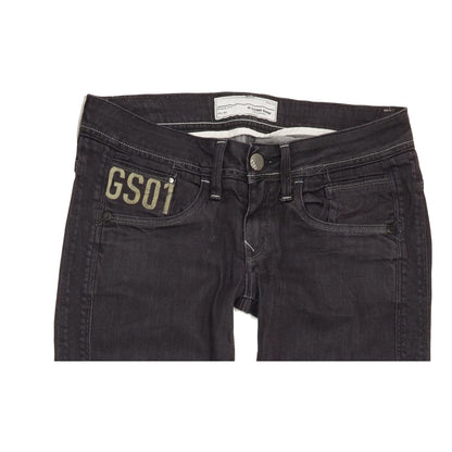 G-Star Saville Women Blue Straight Slim Stretch Jeans W29 L32