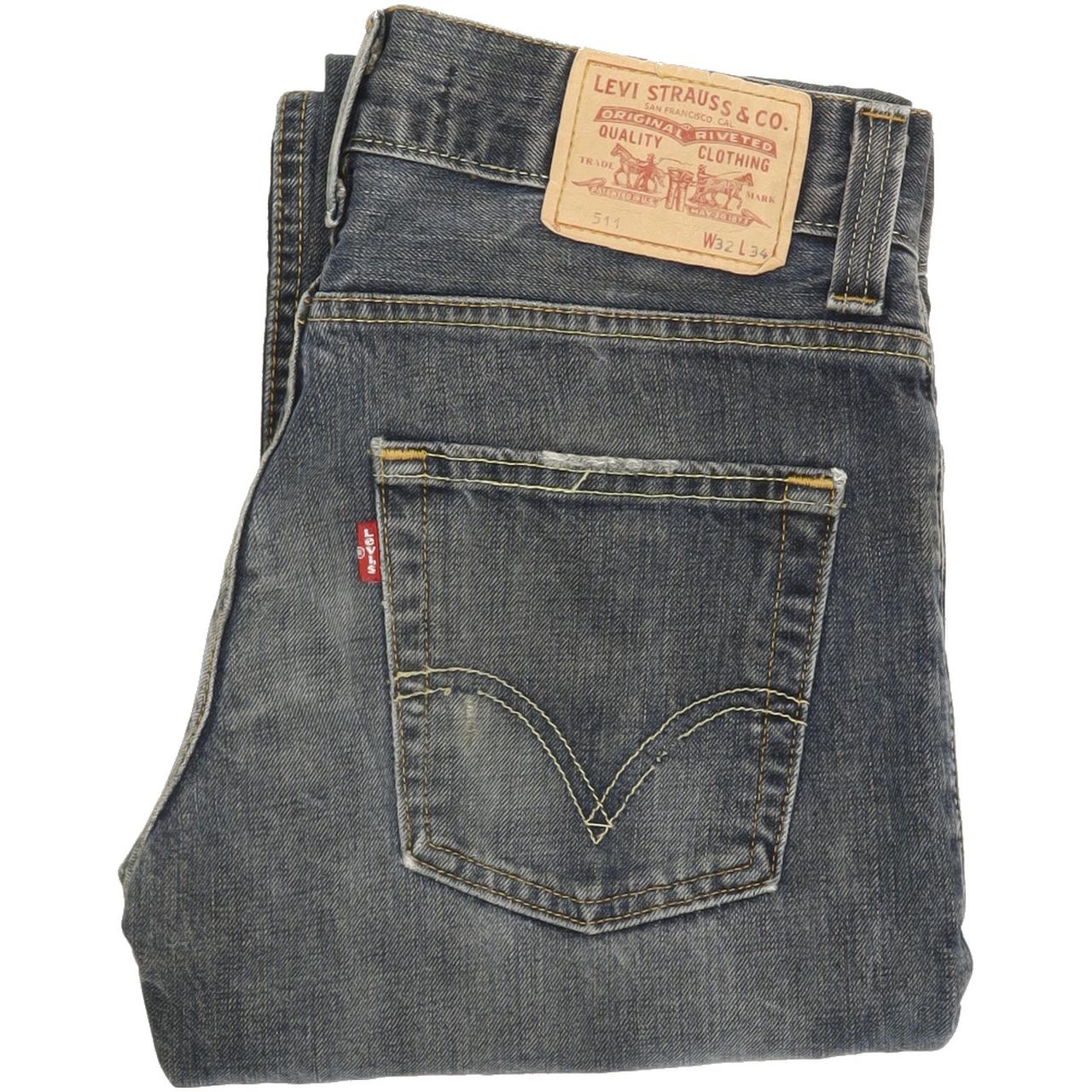 Levi's 511 Men Blue Straight Regular Jeans W32 L30