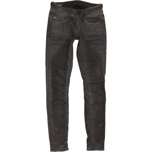 G-Star Lynn Mid Women Charcoal Skinny Slim Stretch Jeans W26 L32
