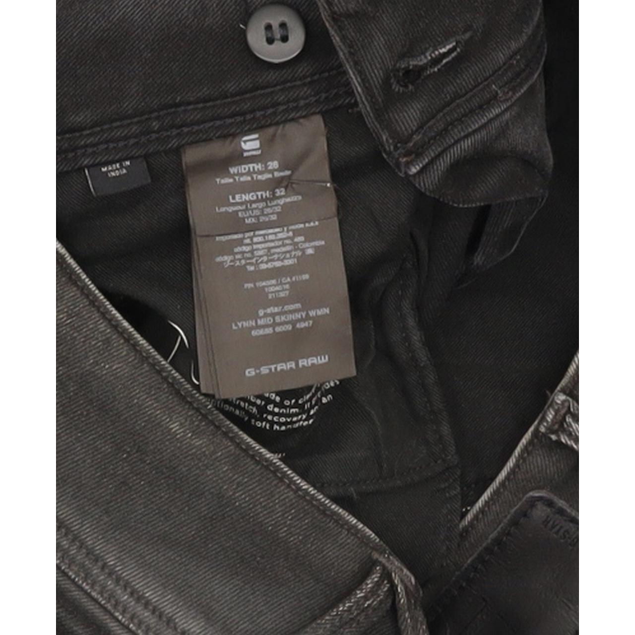 G-Star Lynn Mid Women Charcoal Skinny Slim Stretch Jeans W26 L32