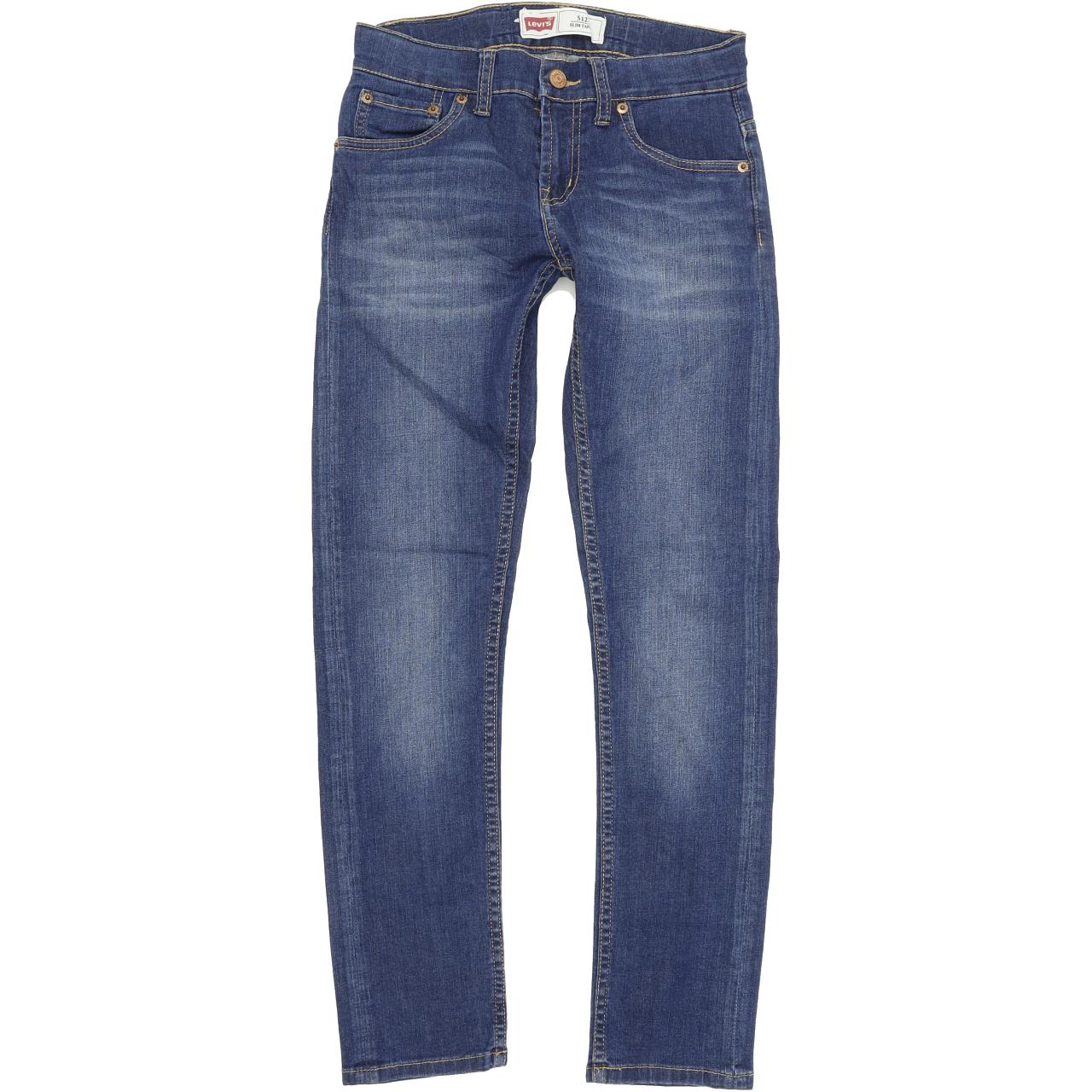 Levi's 512 Kids Blue Skinny Slim Stretch Jeans W24 L28
