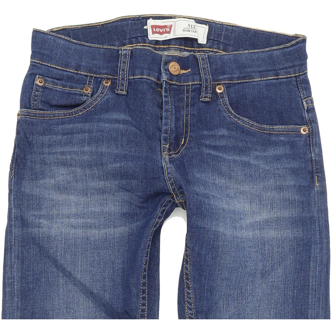 Levi's 512 Kids Blue Skinny Slim Stretch Jeans W24 L28