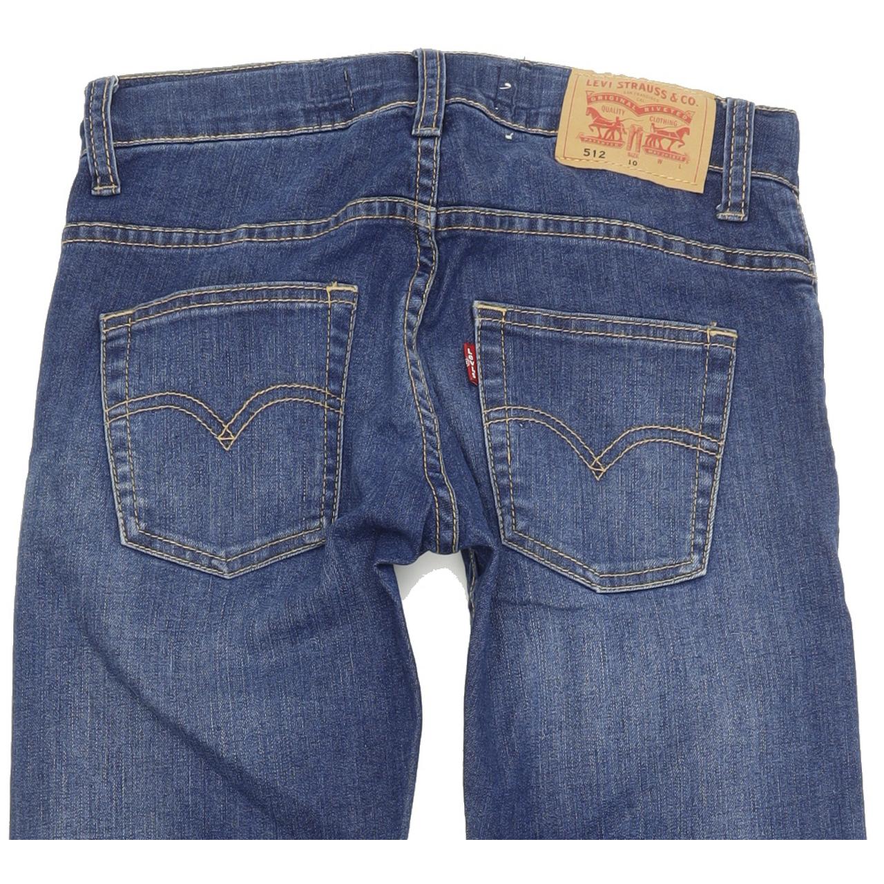 Levi's 512 Kids Blue Skinny Slim Stretch Jeans W24 L28