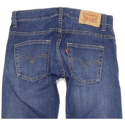 Levi's 512 Kids Blue Skinny Slim Stretch Jeans W24 L28