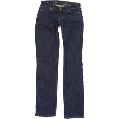 Levi's Demi Curve Women Blue Straight Regular Stretch Jeans W26 L32