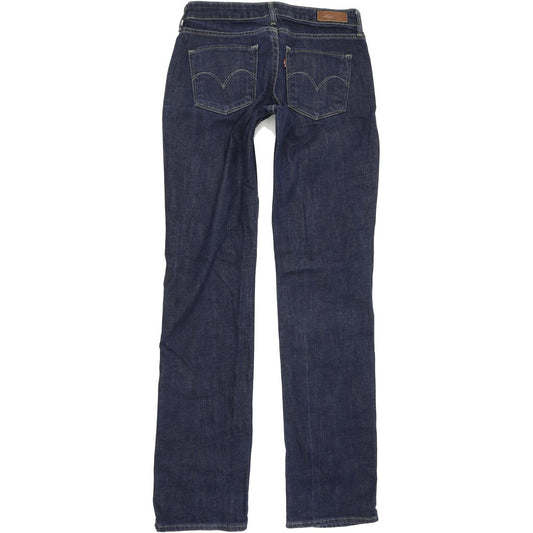 Levi's Demi Curve Women Blue Straight Regular Stretch Jeans W26 L32