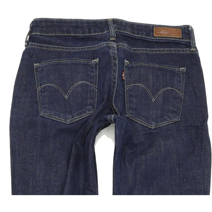 Levi's Demi Curve Women Blue Straight Regular Stretch Jeans W26 L32