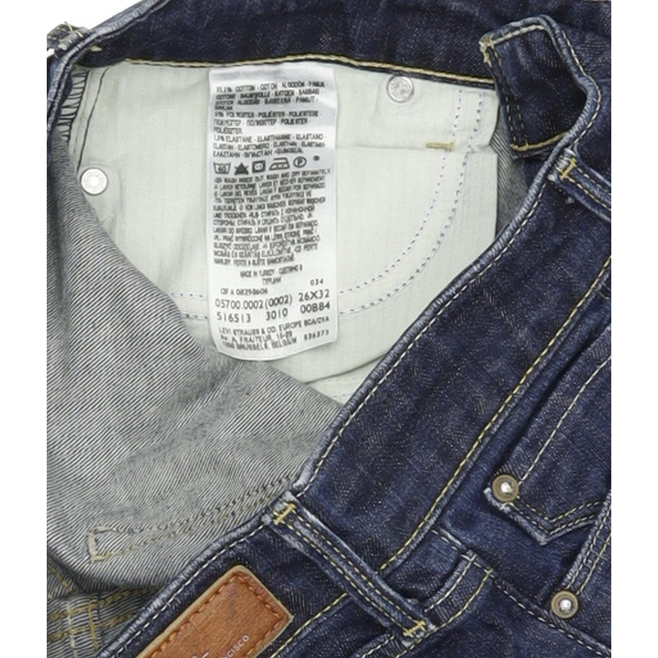 Levi's Demi Curve Women Blue Straight Regular Stretch Jeans W26 L32