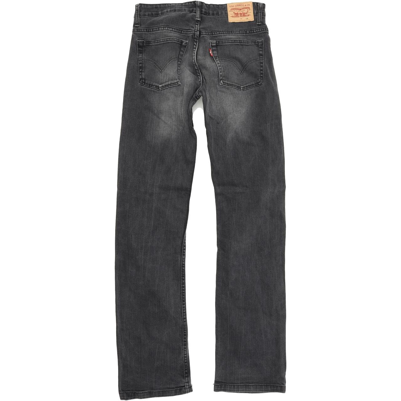 Levi's Kids Grey Straight Regular Jeans W26 L30