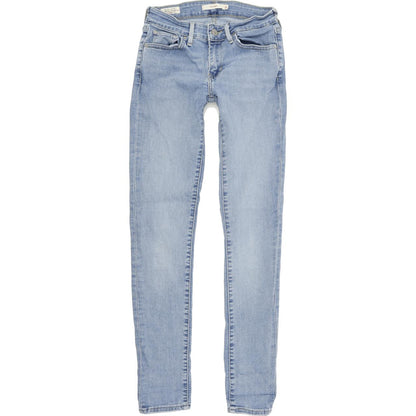 Levi's 711 Women Blue Skinny Slim Stretch Jeans W25 L30